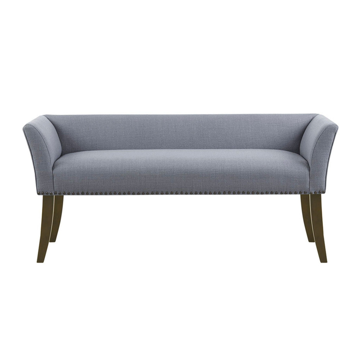 Elegant Design Upholstered Bench with Solid Wood Frame - Gray, Beige or Dark Gray