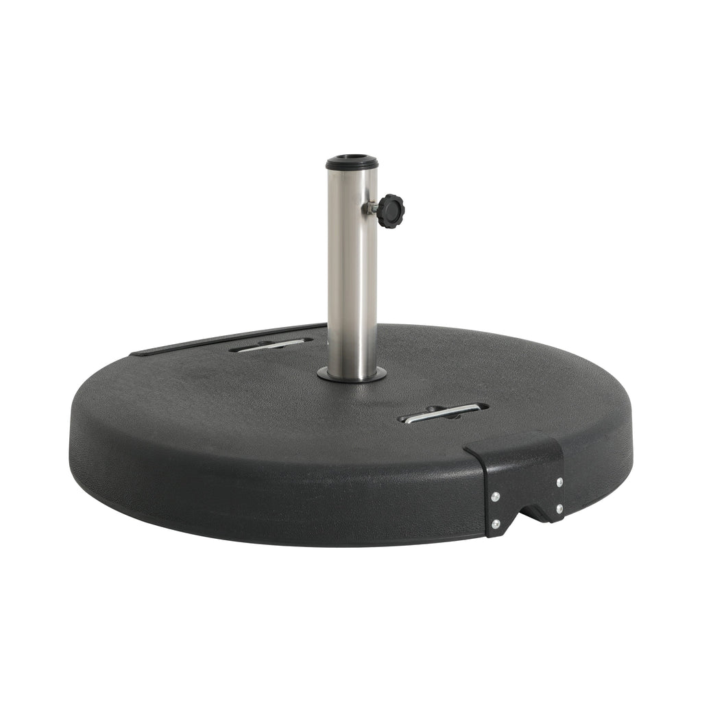 133-Pound Concrete Resin Umbrella Base with Wheels - Mota Outdoor