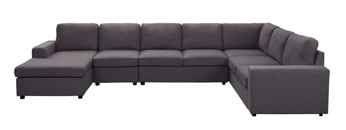 Tifton 7 Seat Reversible Modular Sectional Sofa Chaise