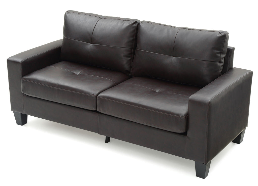 Modular Faux Leather Sofa with Modern Design - White, Black, Dark Brown, Red
