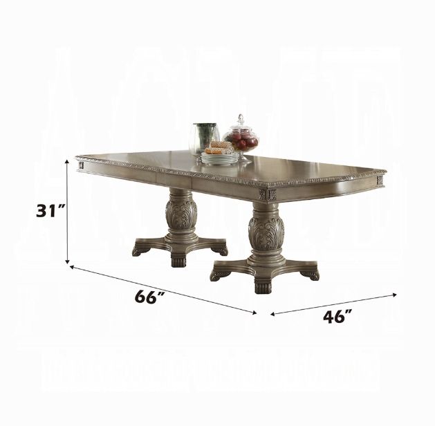 Chateau De Ville Dining Table with Double Pedestal – Oak
