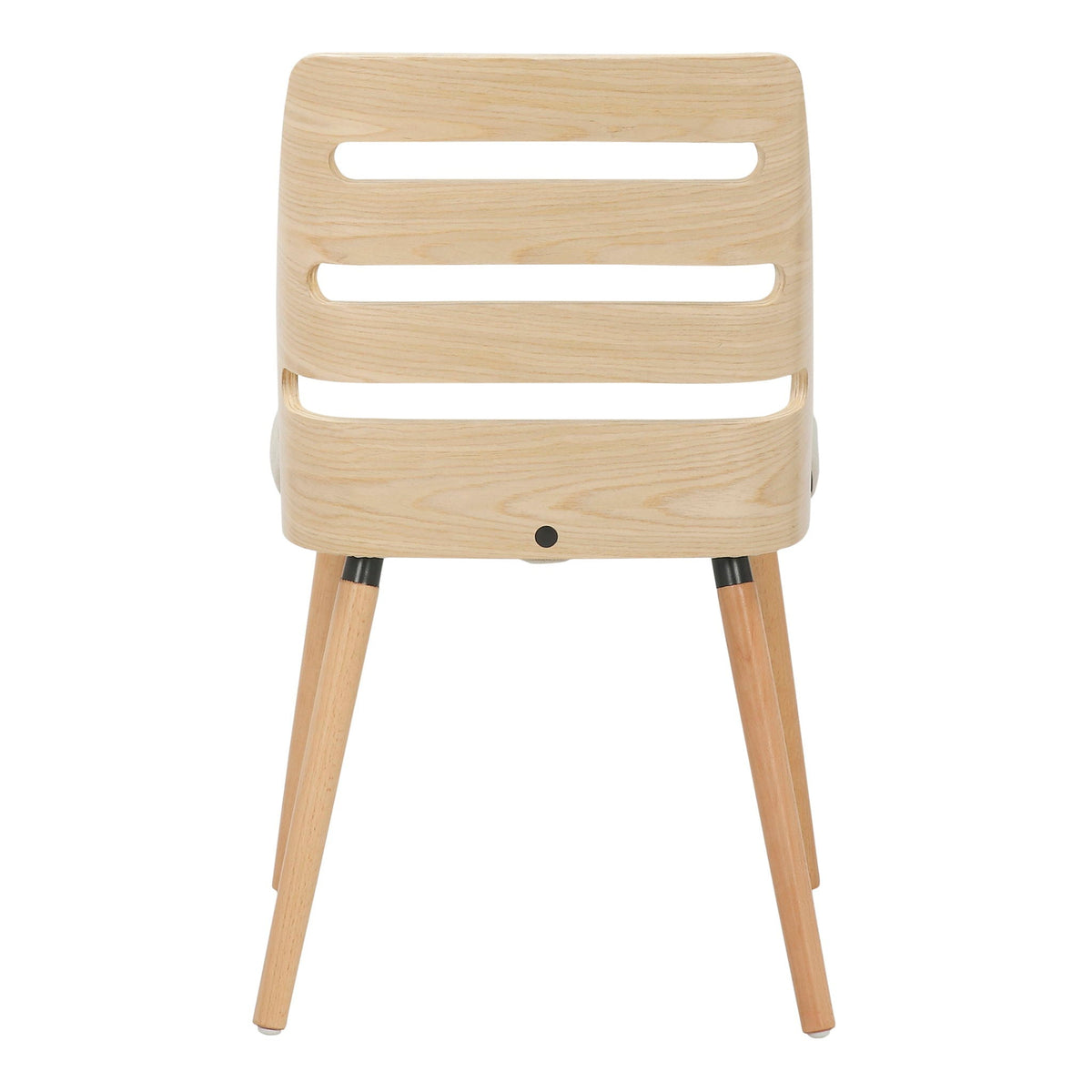 Mid Century Modern Dining Chair with Cushioned Seat - Light or Dark Brown