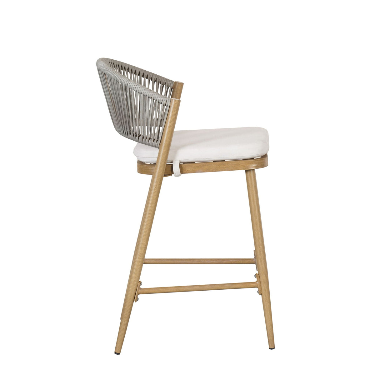 Outdoor 26" Counter Height Metal Frame Counter Stools