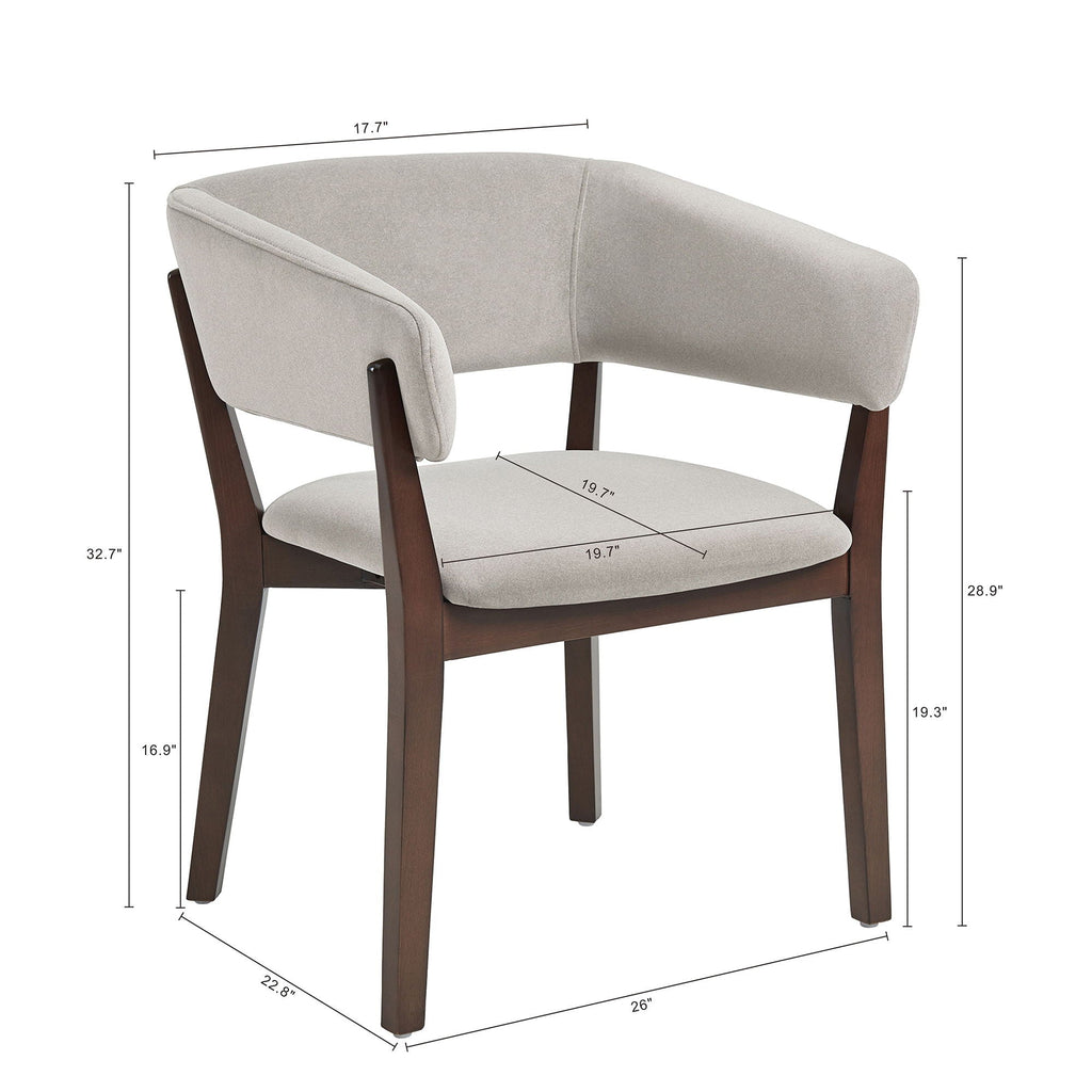 Blake Armchair with Sculptural Frame - Multiple Colors