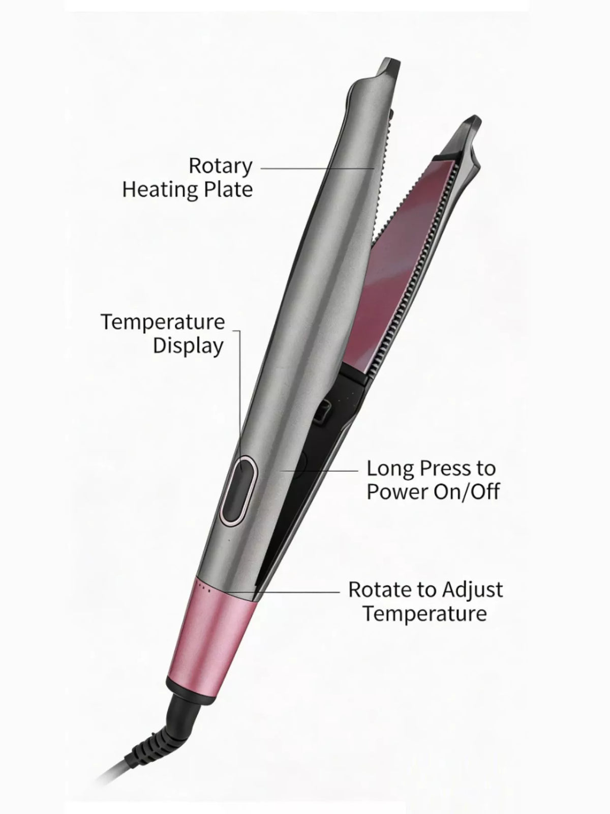 Adjustable Temperature Curling Iron