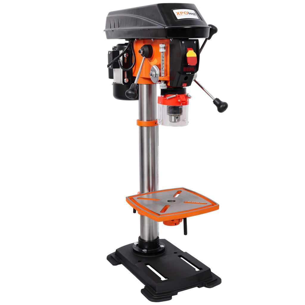 12" Swing Benchtop Drill Press with Laser & Digital Meter - Steel