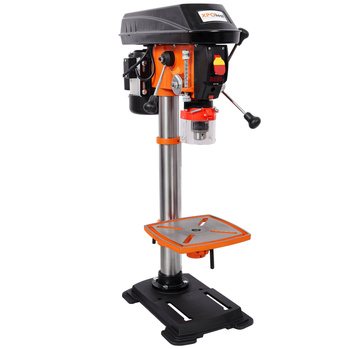 12" Swing Benchtop Drill Press with Laser & Digital Meter - Steel