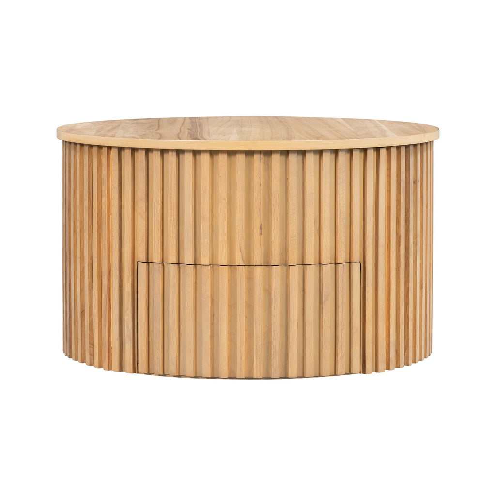 Round Lift Top Coffee Table with Hidden Storage - Multiple Colors