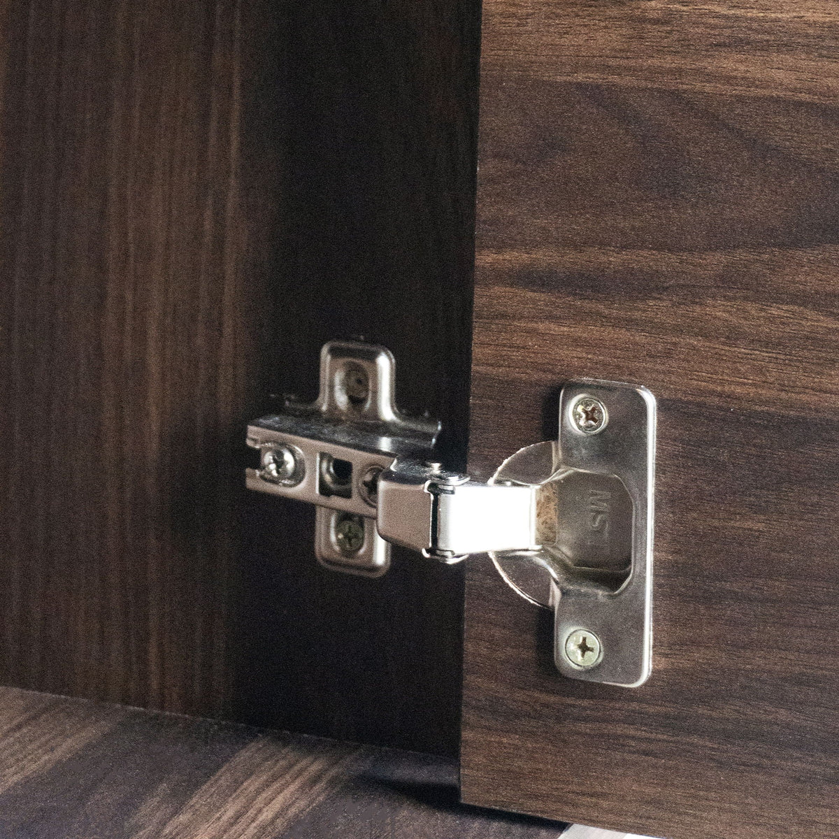 78" TV Stand with Storage Cabinets - Walnut
