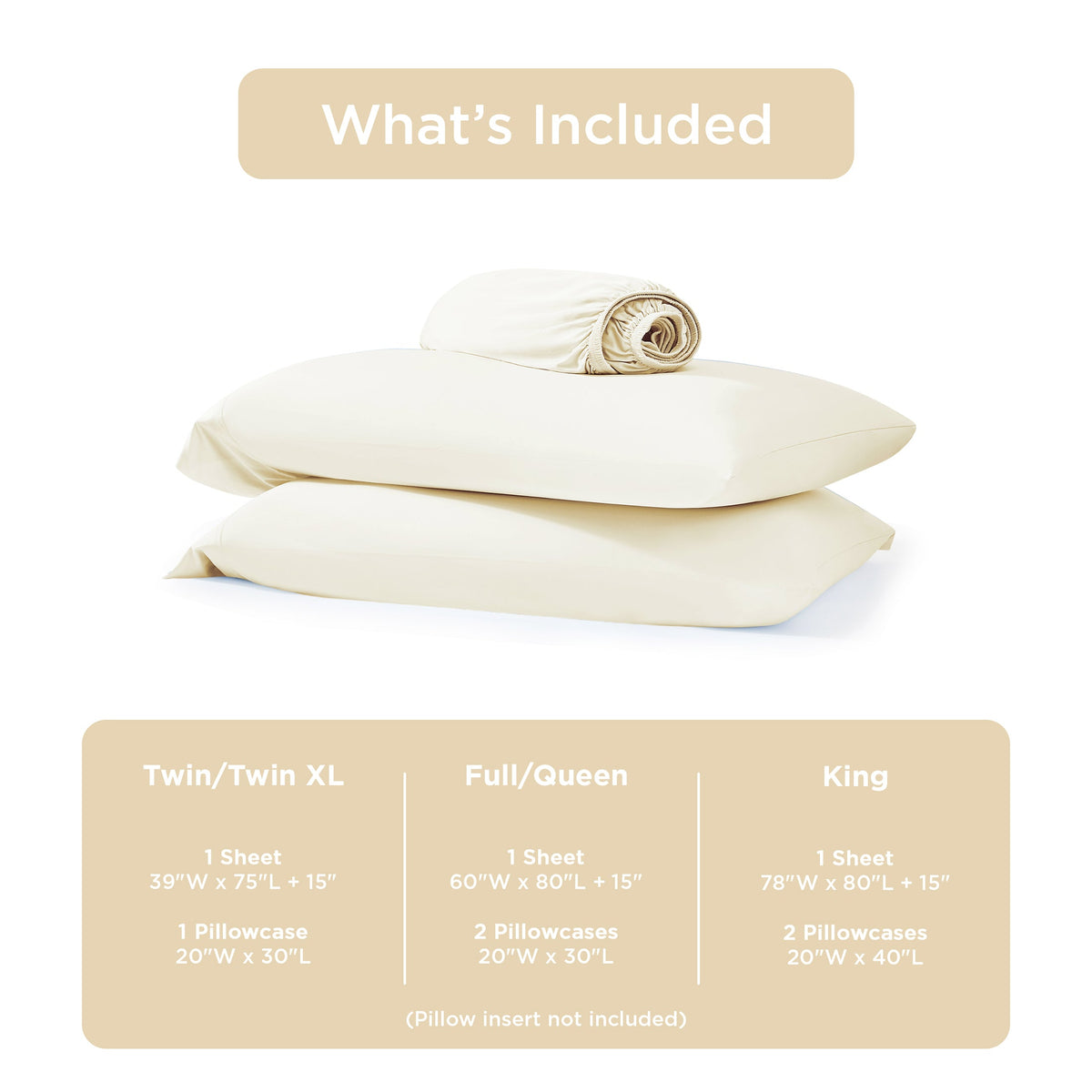 Twin Cooling 2-Piece Sheet Set with Stretch Fit - Ivory or Gray