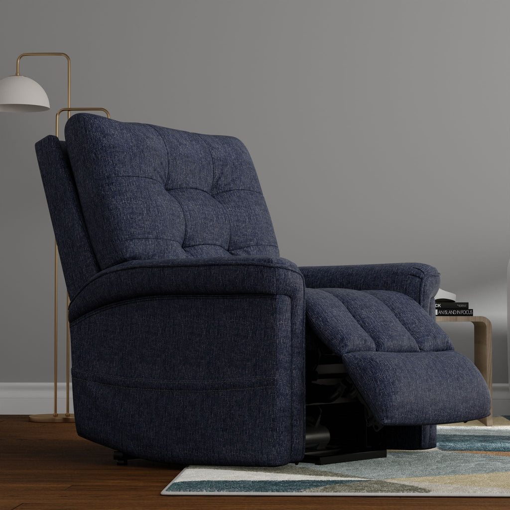 Velour Power Lift Chair with Lift Assist - Blue