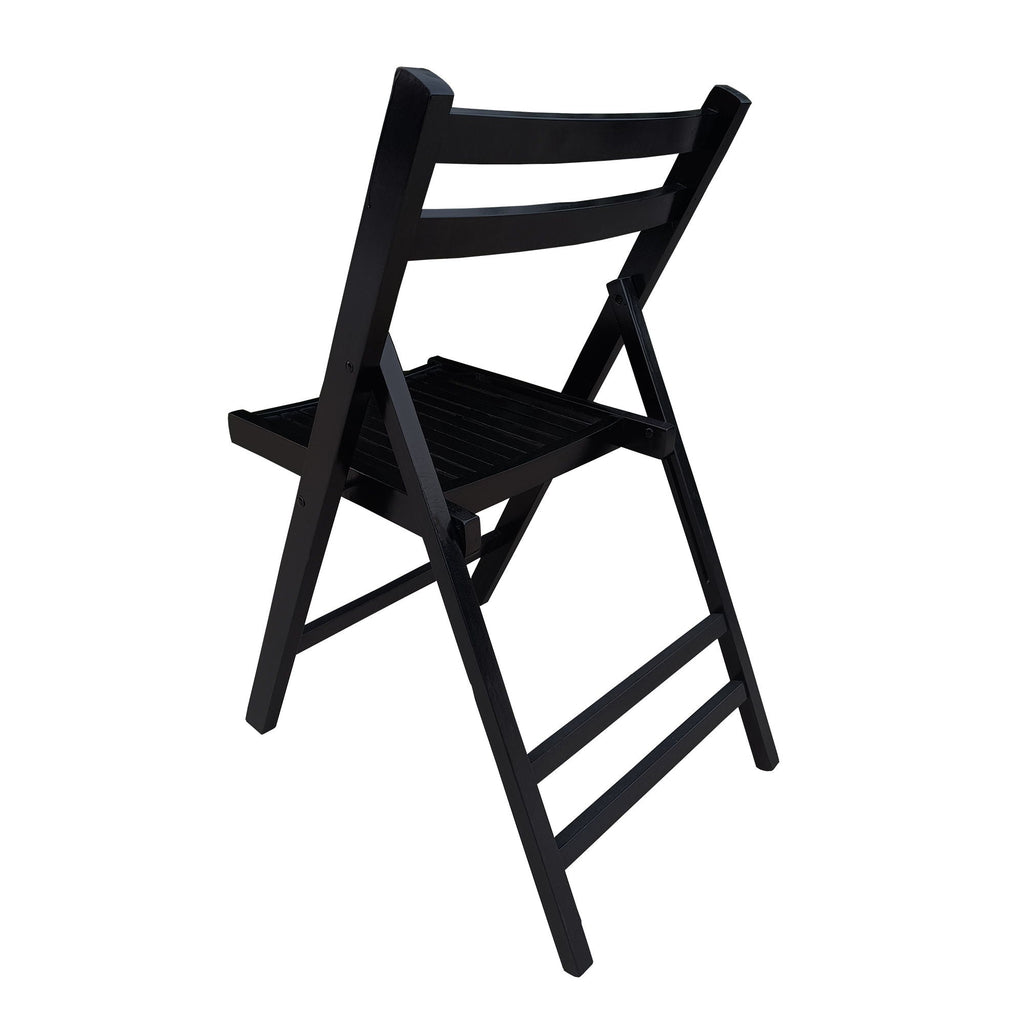Foldable Solid Wood Special Event Chair Set - Set of 4 (Multiple Colors)