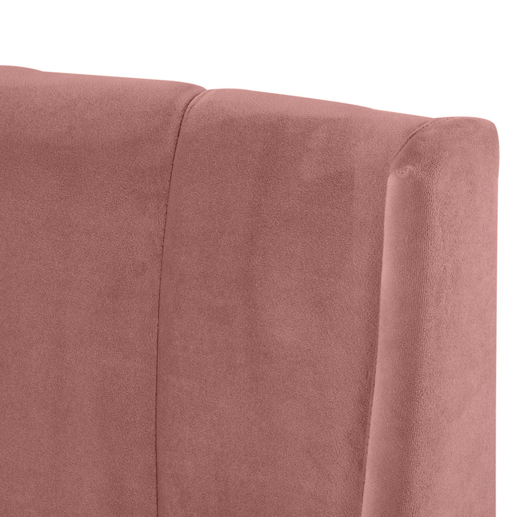 Vertical Tufted Modern Headboard Platform Bed Set with Upholstered Finish - Multiple Colors
