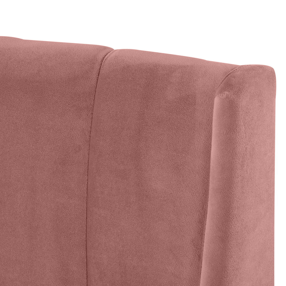 Vertical Tufted Modern Headboard Platform Bed Set with Upholstered Finish - Multiple Colors