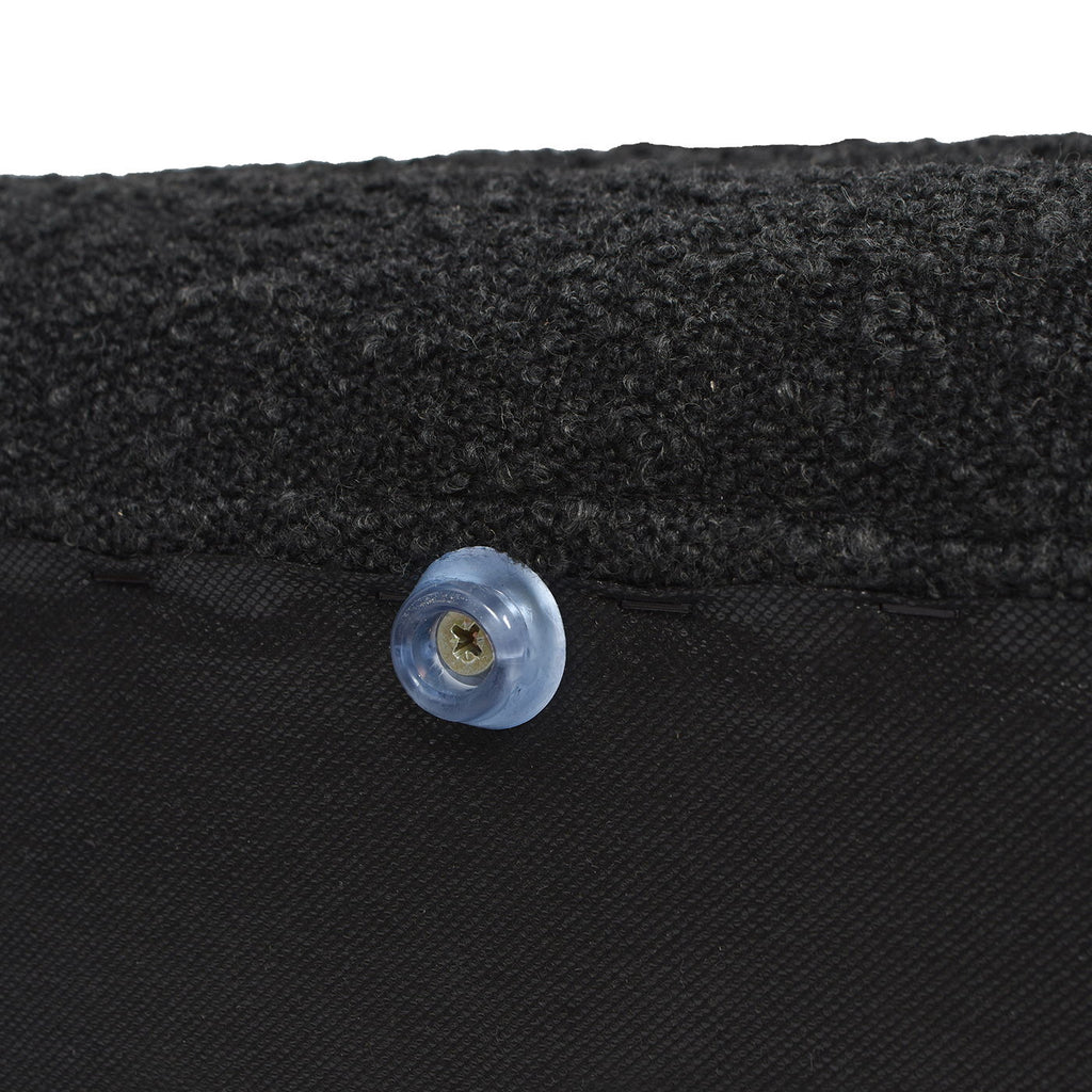 Upholstered Oval Storage Bench with Hidden Storage - Black, White or Dark Green