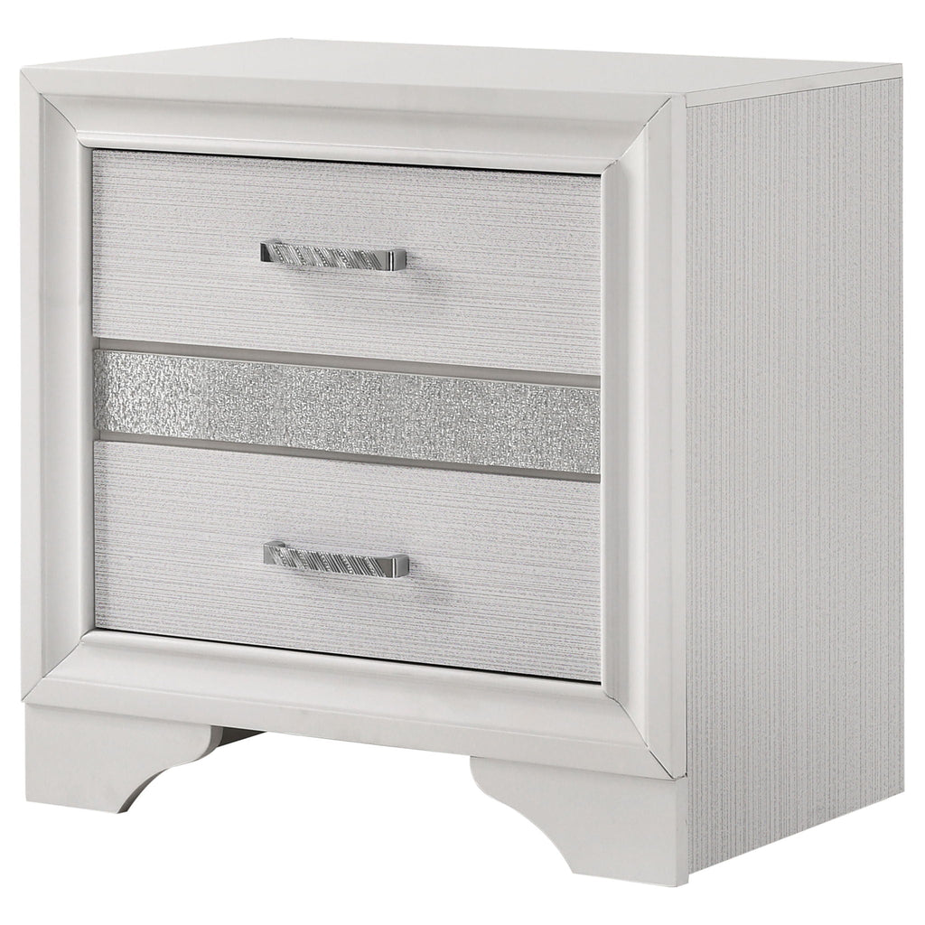 Miranda 3-drawer Nightstand Bedside Table White