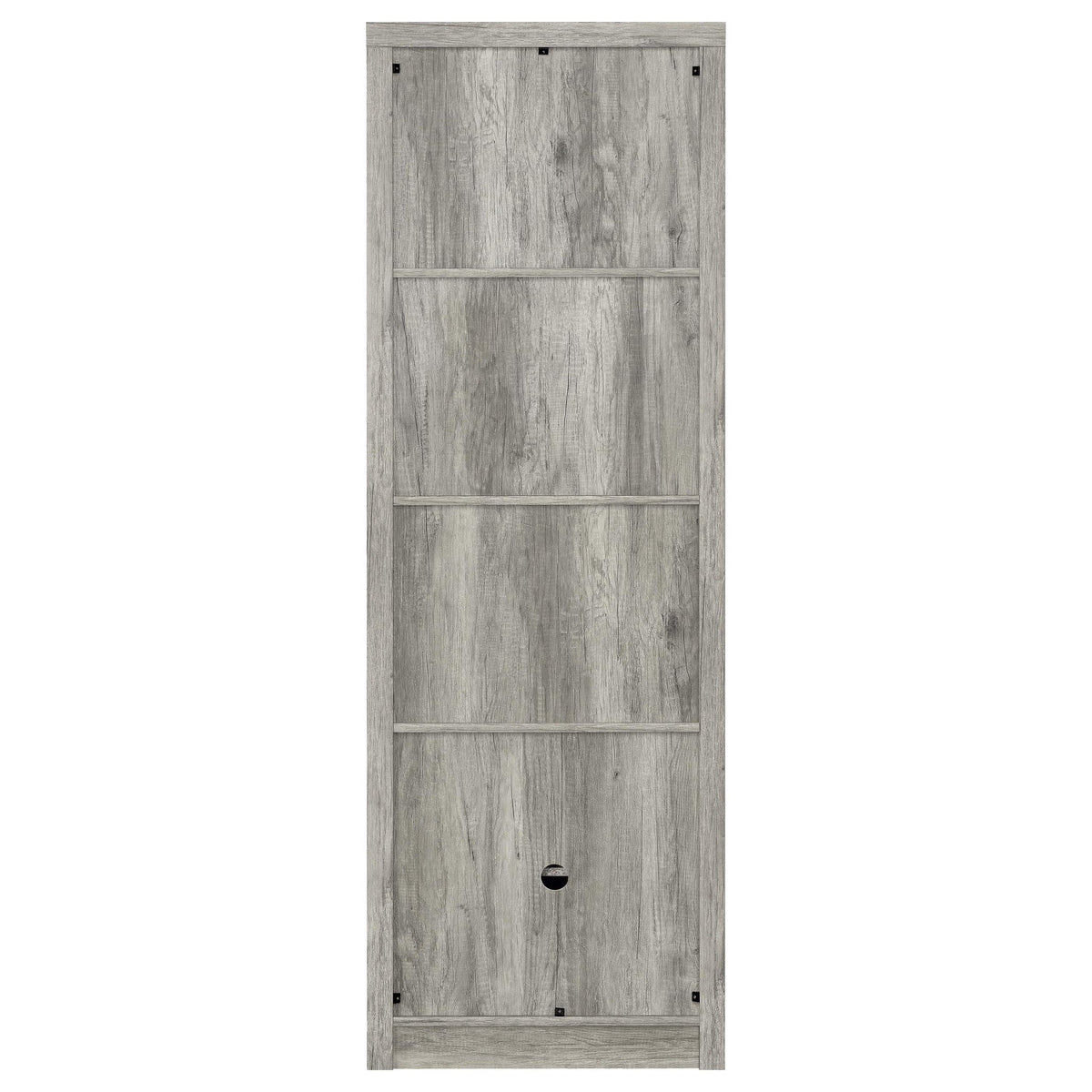 Burke 4-shelf Engineered Wood Media Tower Grey Driftwood