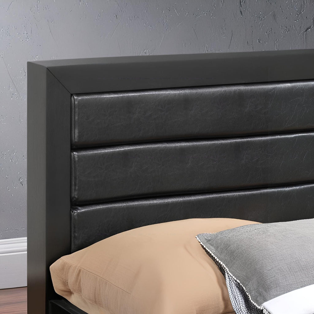 Elegant Storage Bed with Ample Storage - Dark Brown or Black