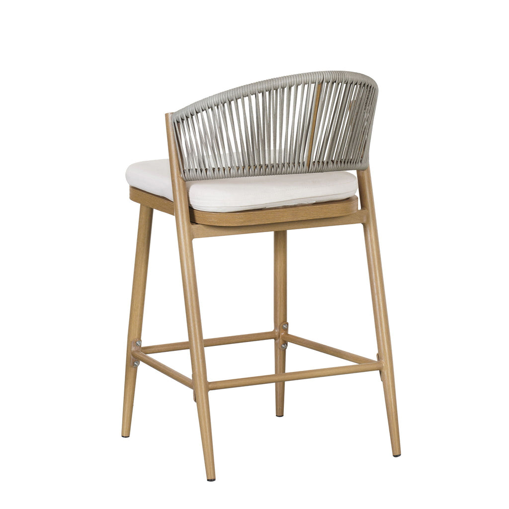 Outdoor 26" Counter Height Metal Frame Counter Stools