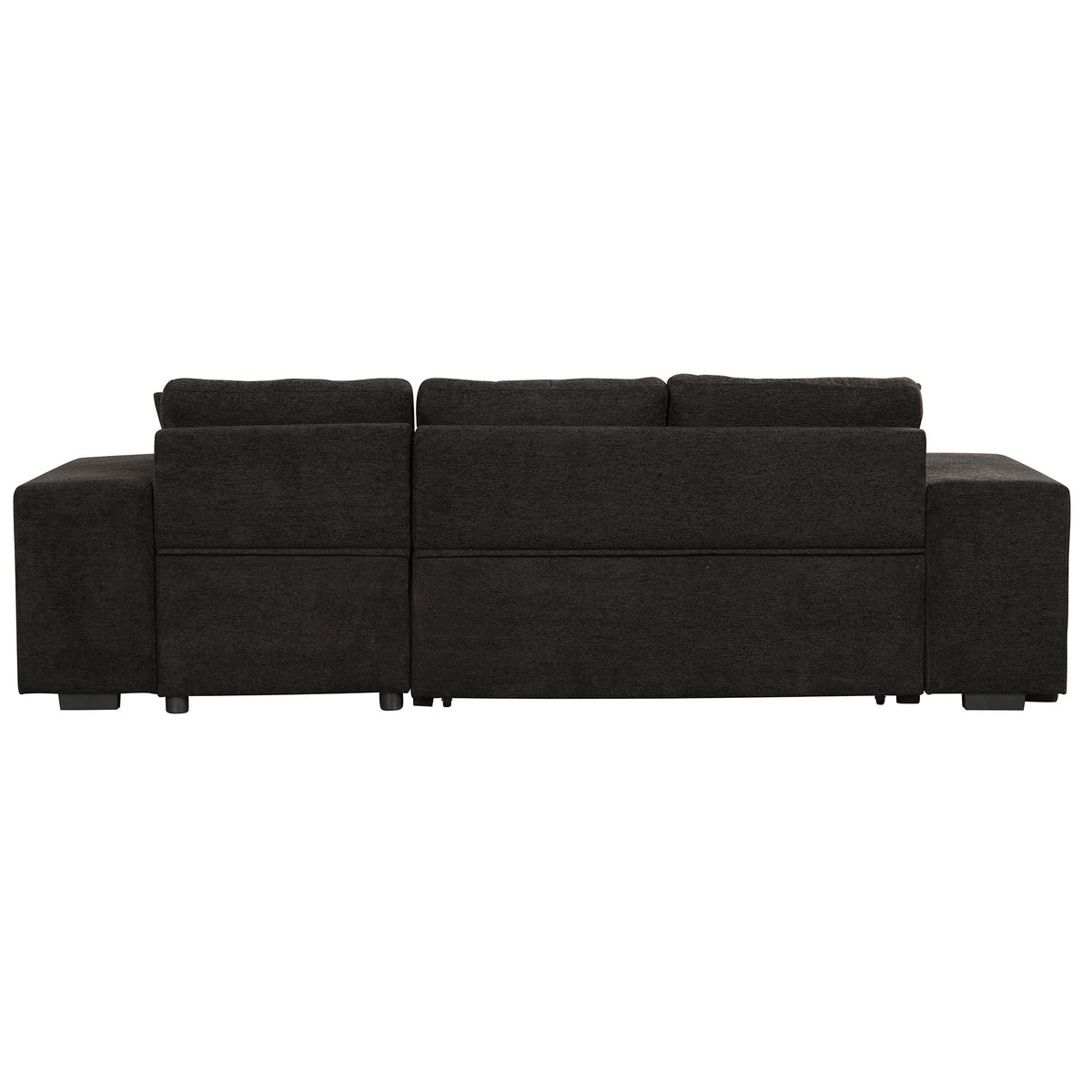 Reversible L-Shape Sleeper Sectional Sofa with Storage Chaise and 2 Stools - Multiple Colors