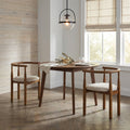 Modern Dining Chair Set of 2 with Solid Wood Legs - Beige