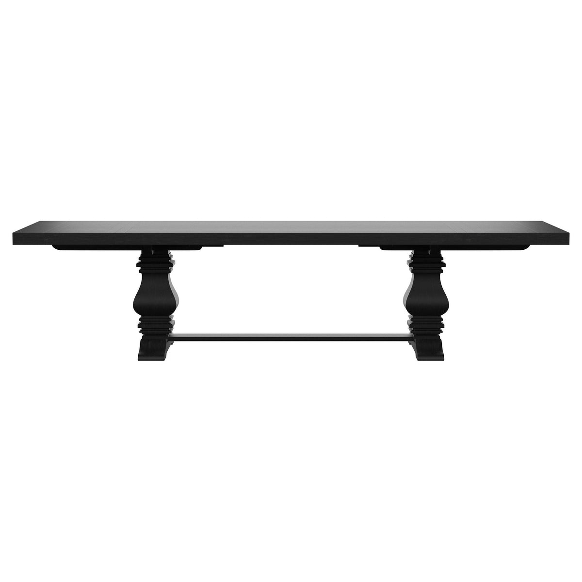 Florence 9-piece 126-inch Extension Dining Table Set Distressed Black