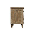 Taupe 2 Drawer Nightstand with Spacious Storage - Solid Wood