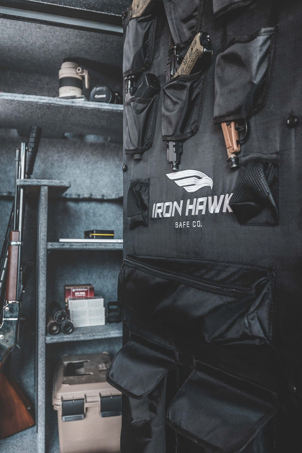 Black Gun Safe with Digital Keypad and Adjustable Shelving