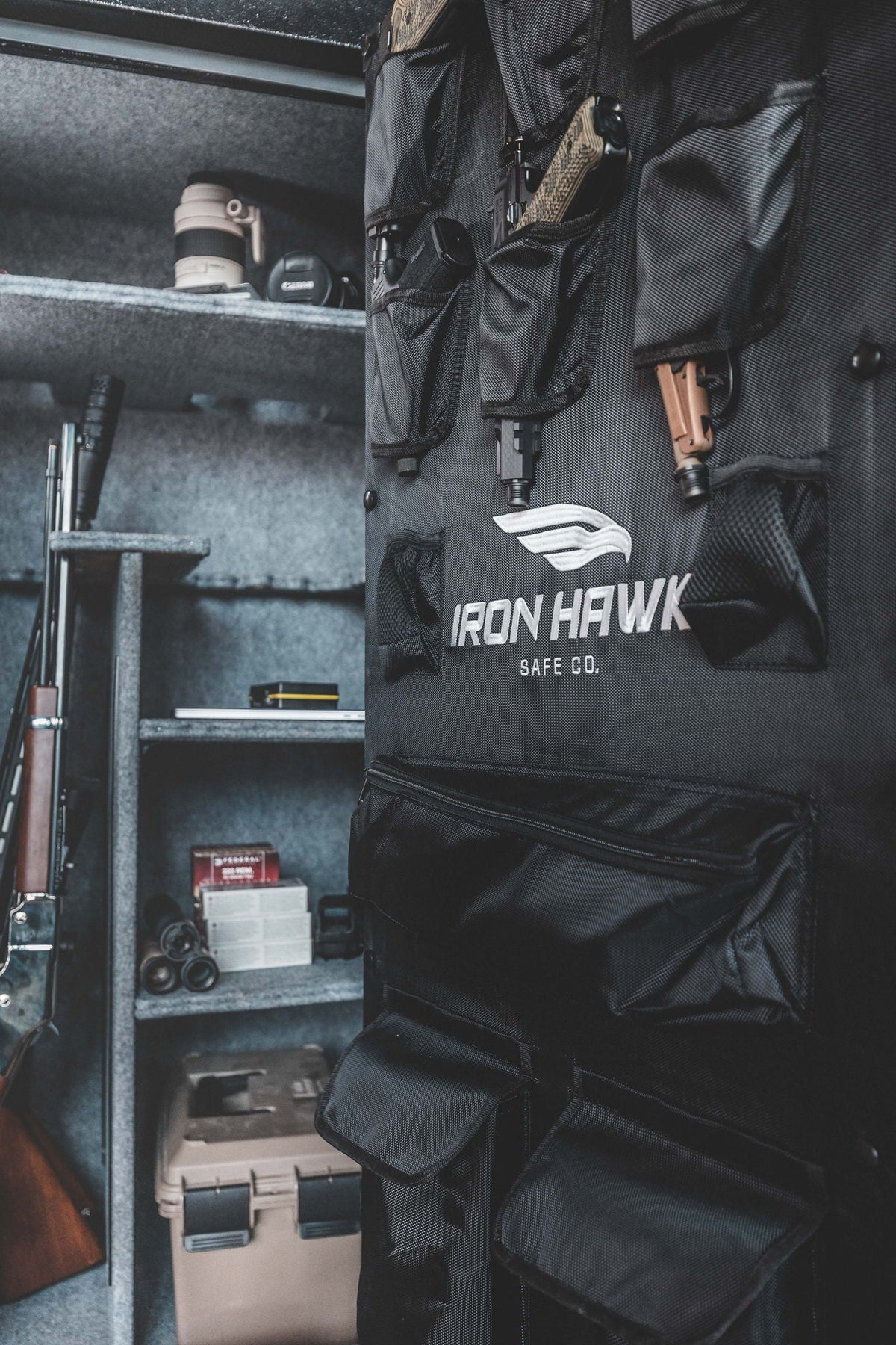 Black Gun Safe with Digital Keypad and Adjustable Shelving