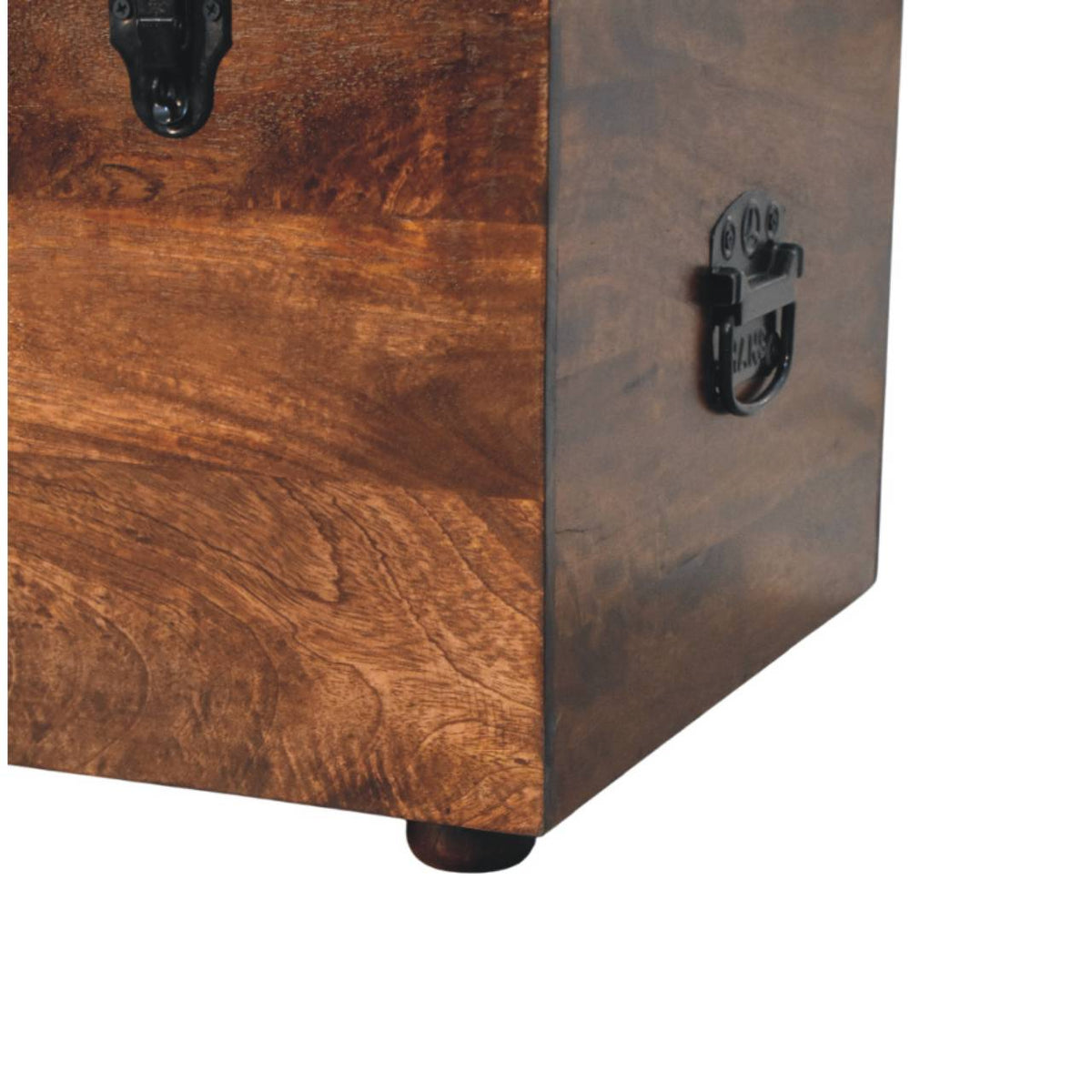 Solid Wood Storage Bench with Ample Storage - California Walnut