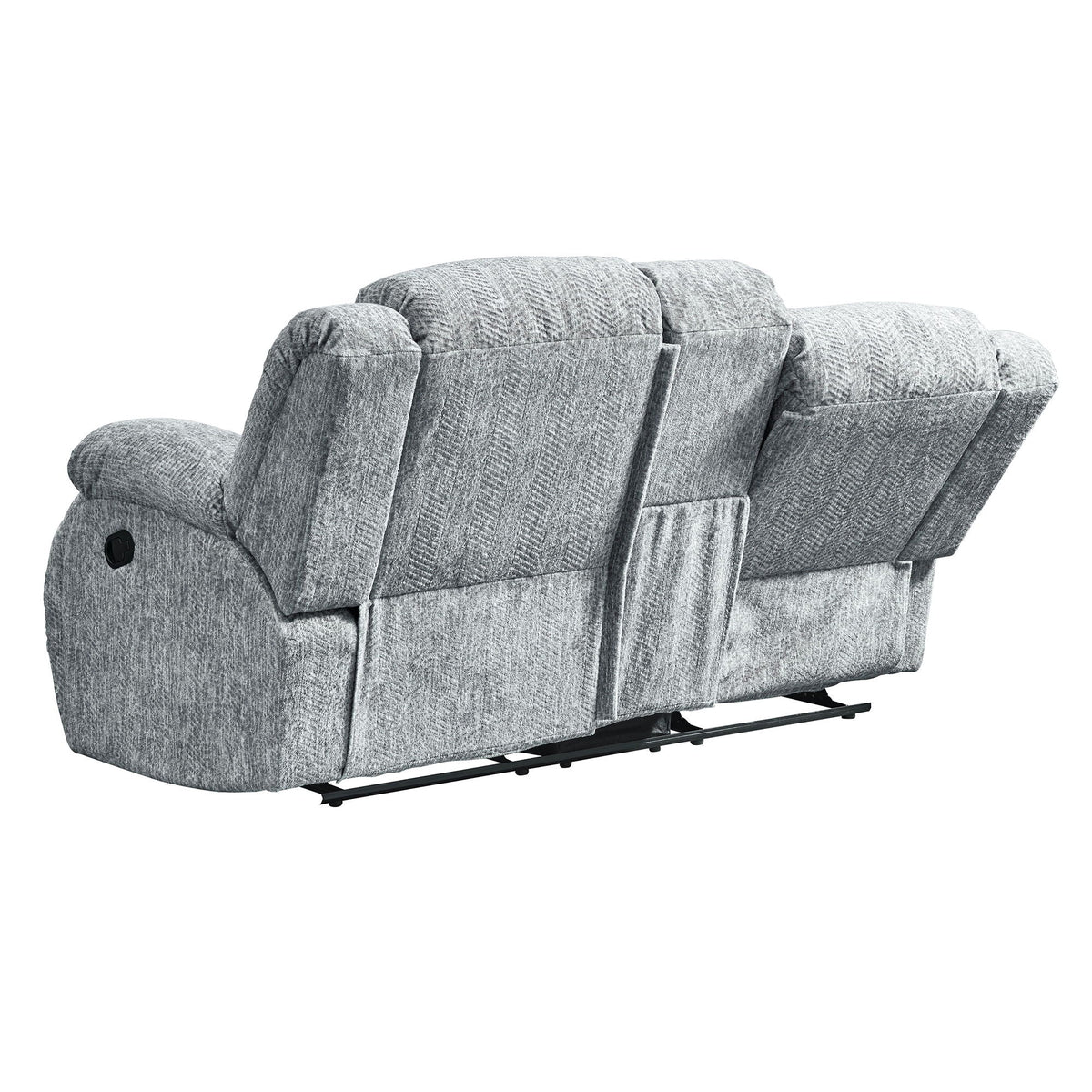 Console Reclining Loveseat with Manual Motion - Black or Gray
