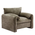 Oversized Accent Single Sofa Lounge Chair with Stain-Resistant Chenille - Matcha Green