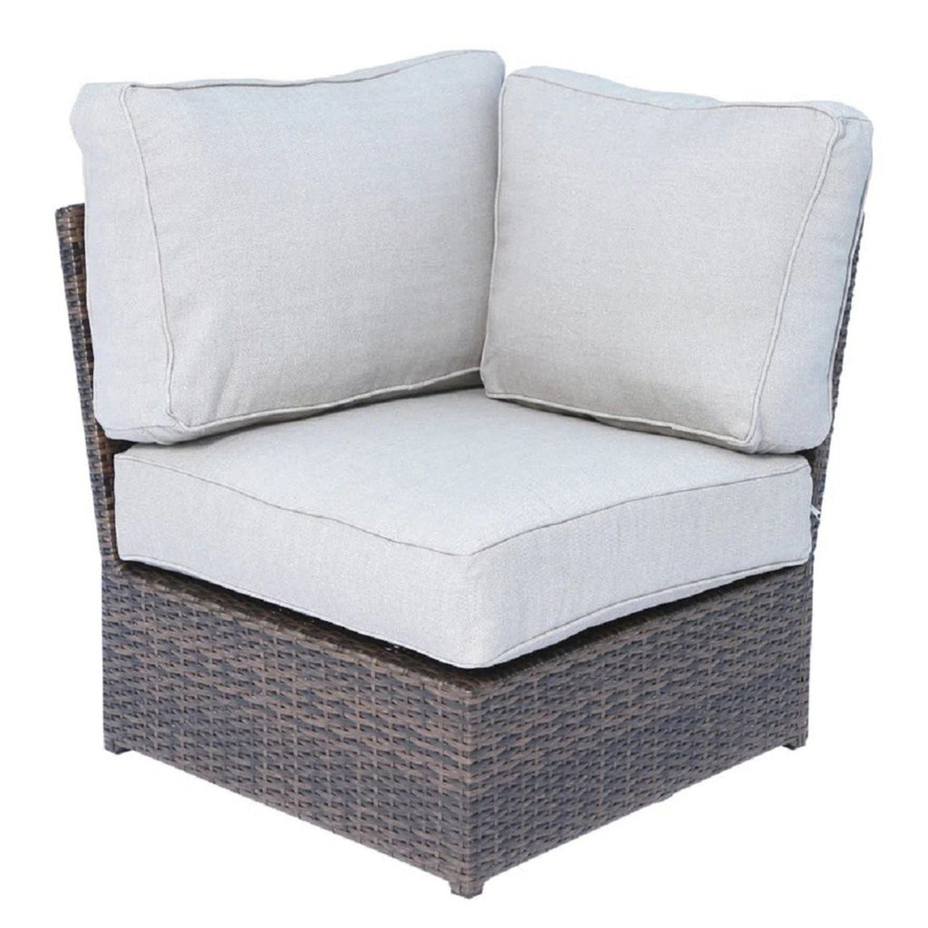 Modern Patio Rattan Sectional Set with Cushions - Multiple Colors