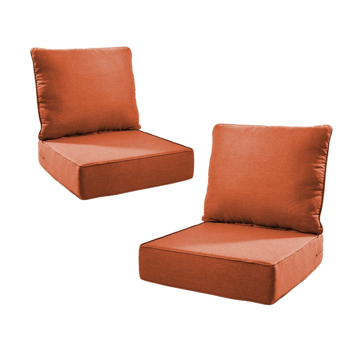 6" Thicker Outdoor Chair Cushion Set with Waterproof Olefin - Outdoor
