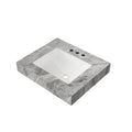 24" Muri Bathroom Vanity with Sintered Stone Countertop - Light Gray