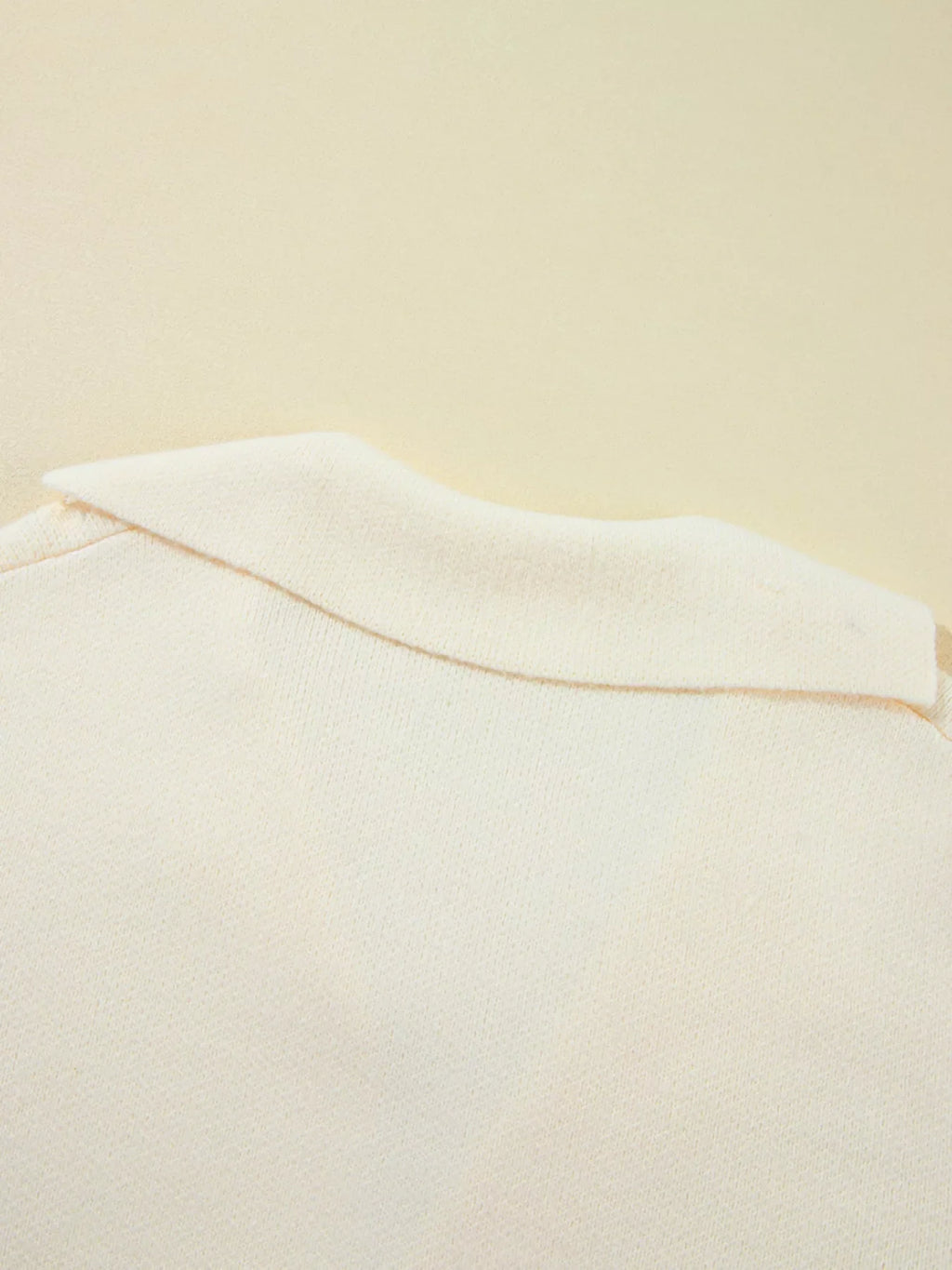 Solid Color Knit Lapel Collar Single Button Sweater Cardigan