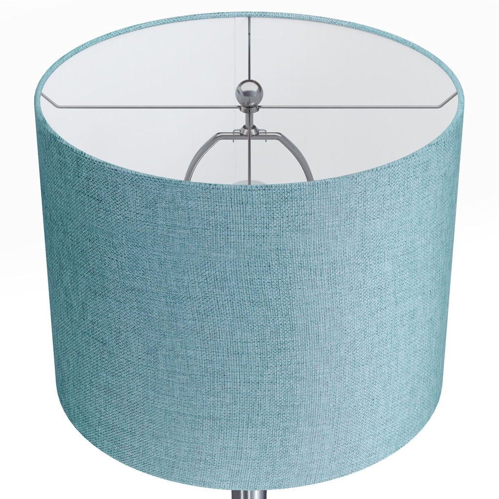 Contemporary Semi Gloss Table Lamp Set of 2 with Hourglass Design - Multiple Colors