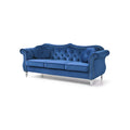 Hollywood Sofa with Tufted Back and Nailhead Trim - Multiple Colors