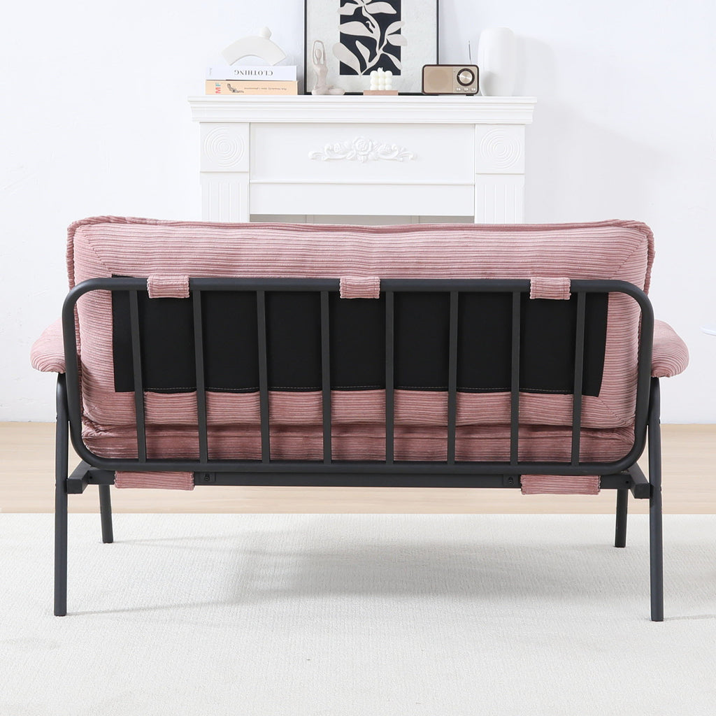 Modern Metal Frame Sofa with Sponge Filling - Beige