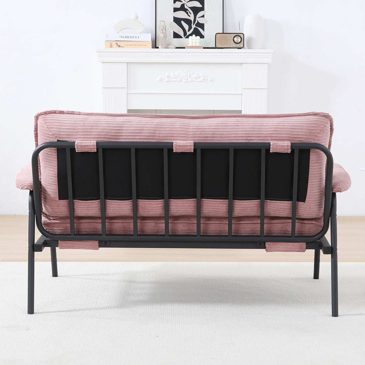 Modern Metal Frame Sofa with Sponge Filling - Beige