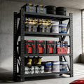 Heavy Duty Metal Adjustable Garage Shelves with 4000LBS Capacity - Black