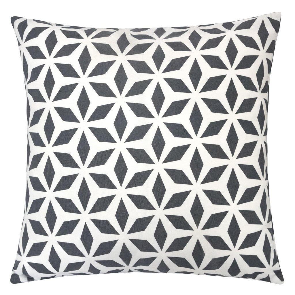 Crystal Burst Outdoor & Indoor Pillow with Weather Resistant Fabric - Light Blue or Black