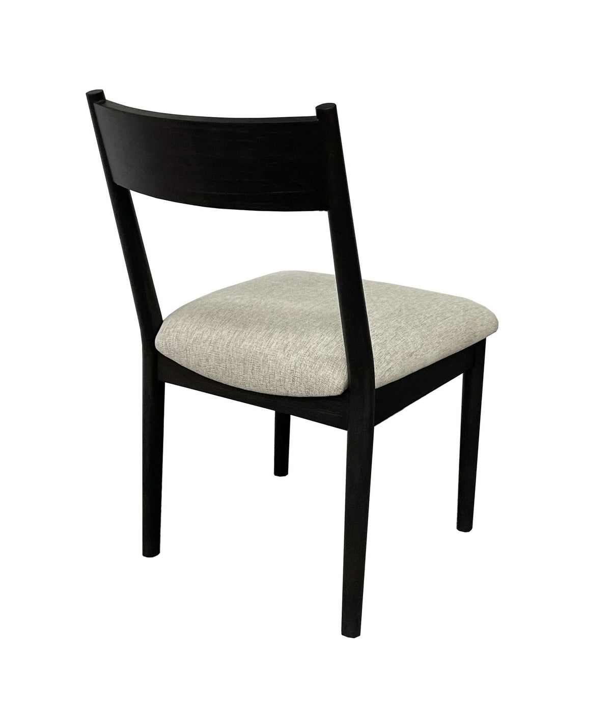 Upholstered Crescent Dining Chairs with Comfortable Upholstery - Peppercorn