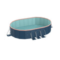 3.0m PVC Folding Pool with Durable Construction - Blue or Blue-Gray