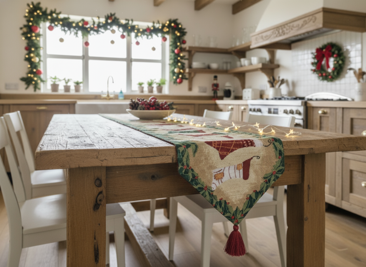 Tache Hang My Stockings By the Fireplace Table Runners (12910)