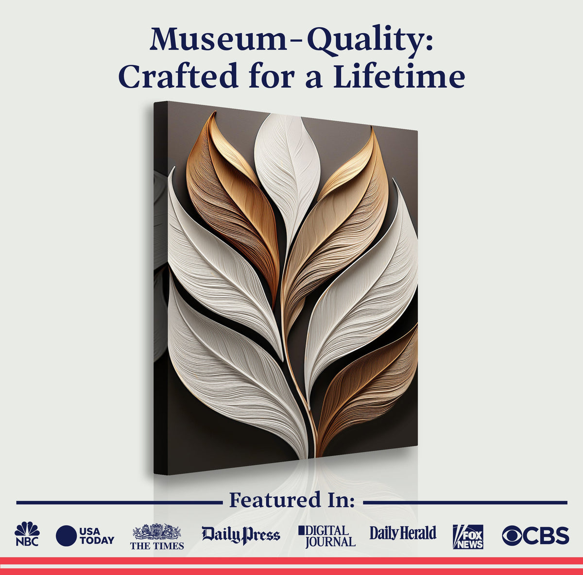 Elegant Leaf Wall Art
