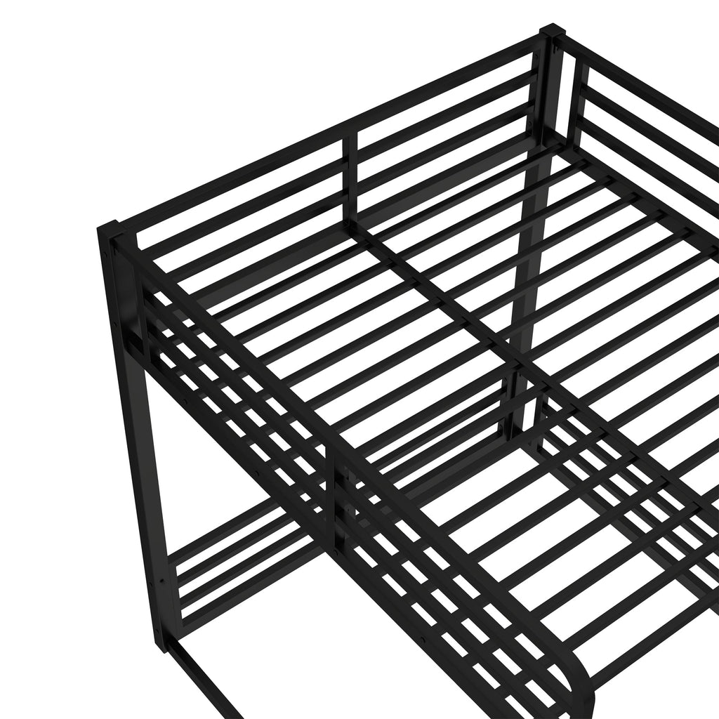 Metal Full XL Over Full XL Bunk Bed Frame