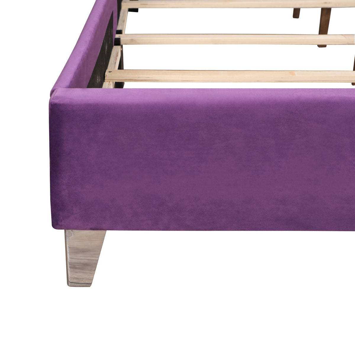 Upholstered Nailhead Trim Chic Bed with Tufted Headboard - Multiple Colors