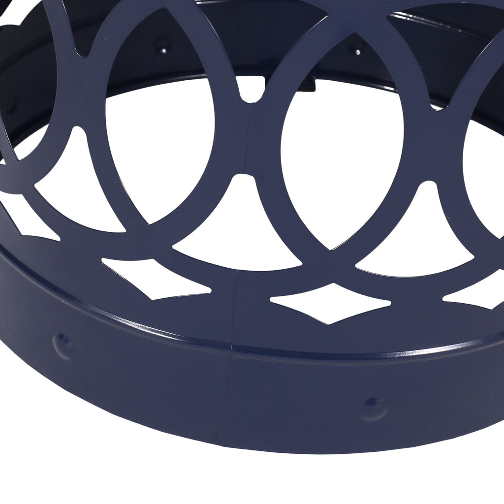 Outdoor Metal Large End Table with Modern Design - Multiple Colors