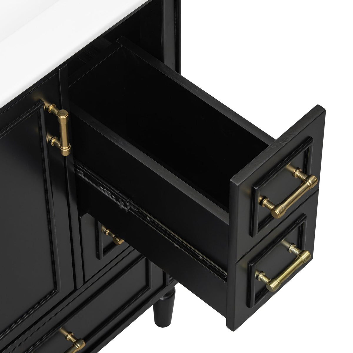 Traditional Bathroom Vanity Set with Soft Close Doors - Multiple Colors